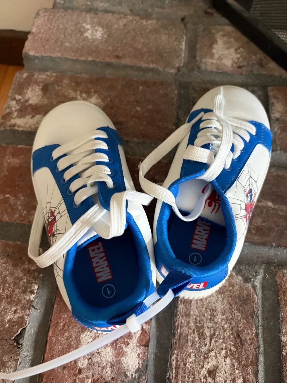 Kids marvel Spiderman shoes / sneakers size one